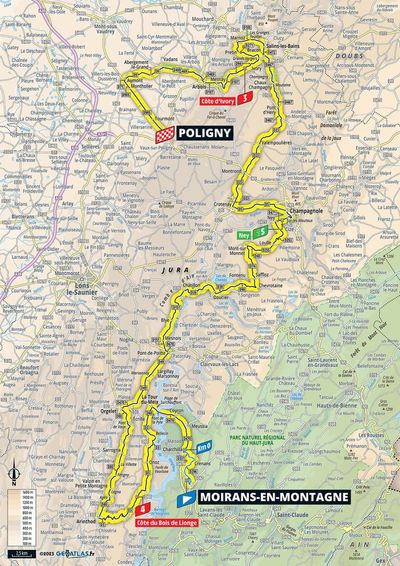 Tour de France 2023 stage 18 preview: Route map and profile of 186km from Moutiers to Bourg en Bresse