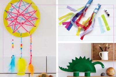 15 easy paper crafts to cut, stick and hang with the kids