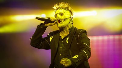 "Boo!" Watch Corey Taylor get a taste of his own medicine as someone in a spooky mask gives him a fright