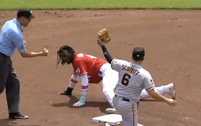 Elly De La Cruz Got Caught Stealing on a Beautiful Throw By Giants Catcher, and MLB Fans Were In Awe