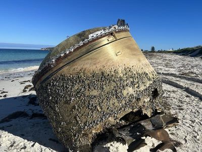 Space debris removed from beach, origin still a mystery