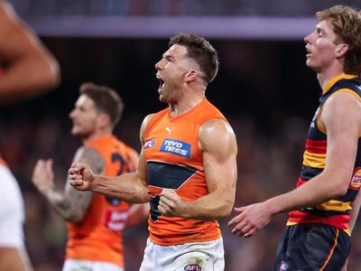 GWS stun Adelaide in massive boost to AFL finals hopes