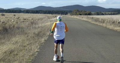 'Beyond my wildest expectations': Dad finishes dribbling a soccer ball from Canberra to Sydney