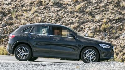 2025 Mercedes GLA Test Mule Spied For The First Time, Can’t Hide Battery Pack