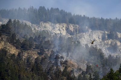 Swiss order hang gliders to stay away, closing air space as firefighters battle forest inferno