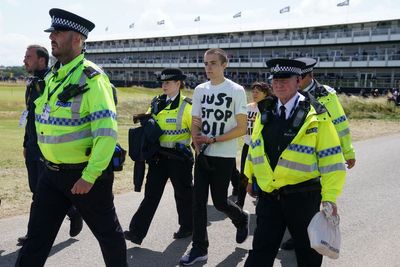 Four arrested after Just Stop Oil protesters disrupt second day of the Open