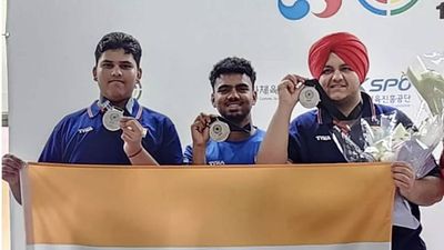 ISSF World Junior Championship: Indian team wins silver in men's 25m Rapid Fire Pistol