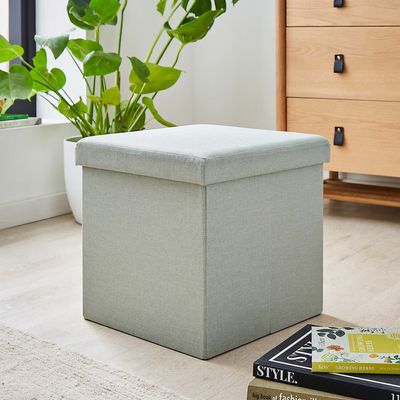 We're obsessed with this £10 hack that turned an old ottoman into this season's hottest buy