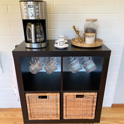 This genius IKEA KALLAX hack turned the cult classic into the ultimate coffee station