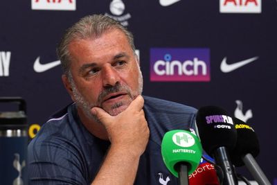 Ange Postecoglou shoots down reporter over Harry Kane Bayern stunt