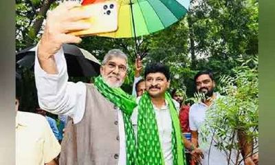 Nobel Peace Prize laureate Kailash Satyarthi takes part in Green India Challenge event in Hyderabad