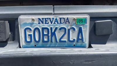 Nevada Takes GOBK2CA License Plate Away From Driver