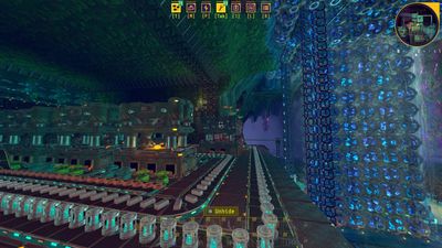 Fill alien caverns with factories in automation game Techtonica