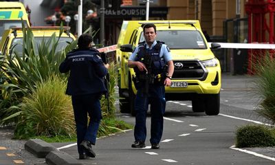 New Zealand shooting: police name two male victims with four still in hospital