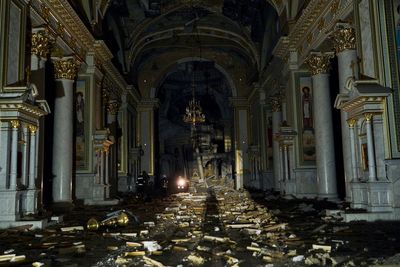 The latest Russian strike on Ukraine's Odesa leaves 1 dead, many hurt and a cathedral badly damaged