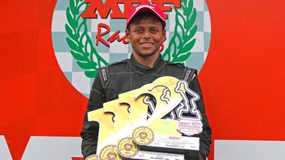 Deepak Ravikumar dominates first round of the MRF-MMSC-FMSCI National car racing championships