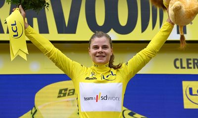 Lotte Kopecky wins first stage of Tour de France Femmes after gruelling climb