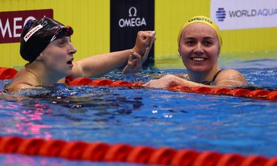 Titmus breaks world record to reign over Ledecky and McIntosh in swimming’s ‘Race of the Century’
