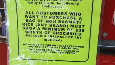 Rice bags off shelves as Telugus in U.S. storm supermarkets