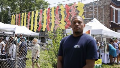 Emmett Till-inspired art installation marks groundbreaking on work to restore his former Woodlawn home