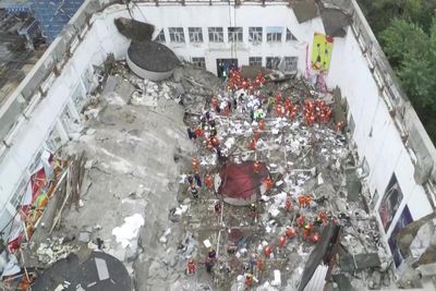 School Gym Roof Collapse Leaves 11 Dead in Northeast China