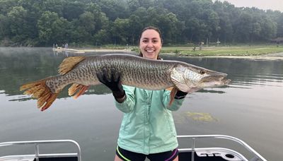 Lifetime memory made catching a PB muskie in daughter-father time