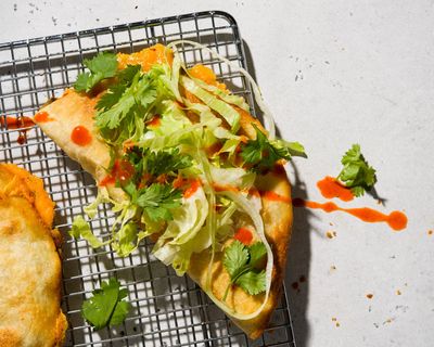 Cheesy, oven-baked potato tacos evoke Los Angeles’ innovative tortilla scene