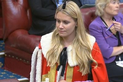 'They're laughing at us': Boris Johnson ally sworn in as youngest life peer ever