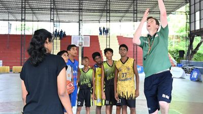 State sub-junior players get special tips from NBA international youth development advisor Bryan Gamroth