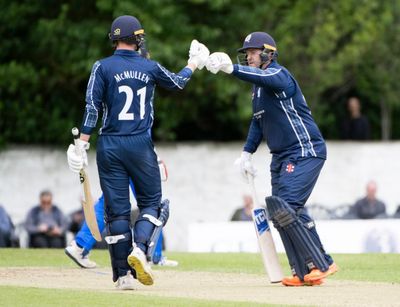 Oli Hairs smashes Scotland’s fastest international century in rout of Italy