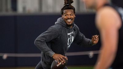 Panthers great Cam Newton playfully destroys heckling teenager