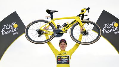 A yellow Cervelo, green Canyon, and a greater spotted Trek - the winning bikes of the 2023 Tour de France