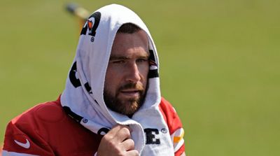 Travis Kelce Does His Best Patrick Mahomes Impression at Chiefs Camp