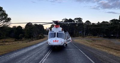 Man in 20s airlifted to John Hunter after crashing into tree near Lake Macquarie