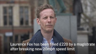 Laurence Fox fined after breaking Sadiq Khan’s new 20mph limit