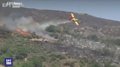 Two pilots die as firefighting plane crashes in southern Greece