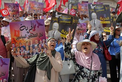 Tunisia protest marks two years since president’s power grab
