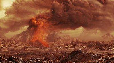 Venus volcanoes may be powered by long-ago violent impacts