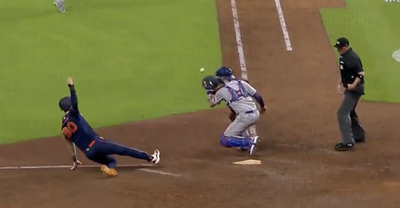 Astros Beat Rangers on Controversial Call at Home Plate That Left Announcers in Disbelief