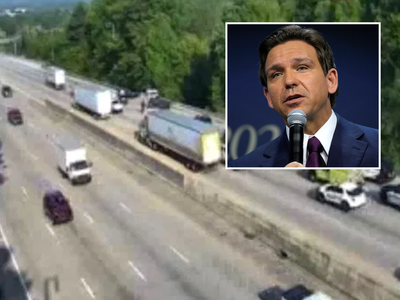 The DeSantis campaign was en route to fundraisers amid a campaign slump – when four vehicles in the motorcade crashed