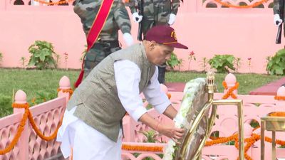 If need arises, will cross LoC: Defence Minister Rajnath Singh in Kargil