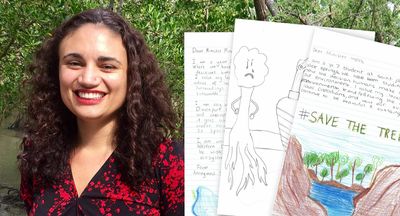 Year 7 students write to the environment minister. Then department heads turn up