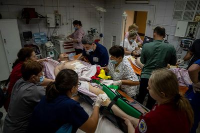 ‘Our own front line’: Ukrainian surgeons see wave of wounded soldiers since counteroffensive began