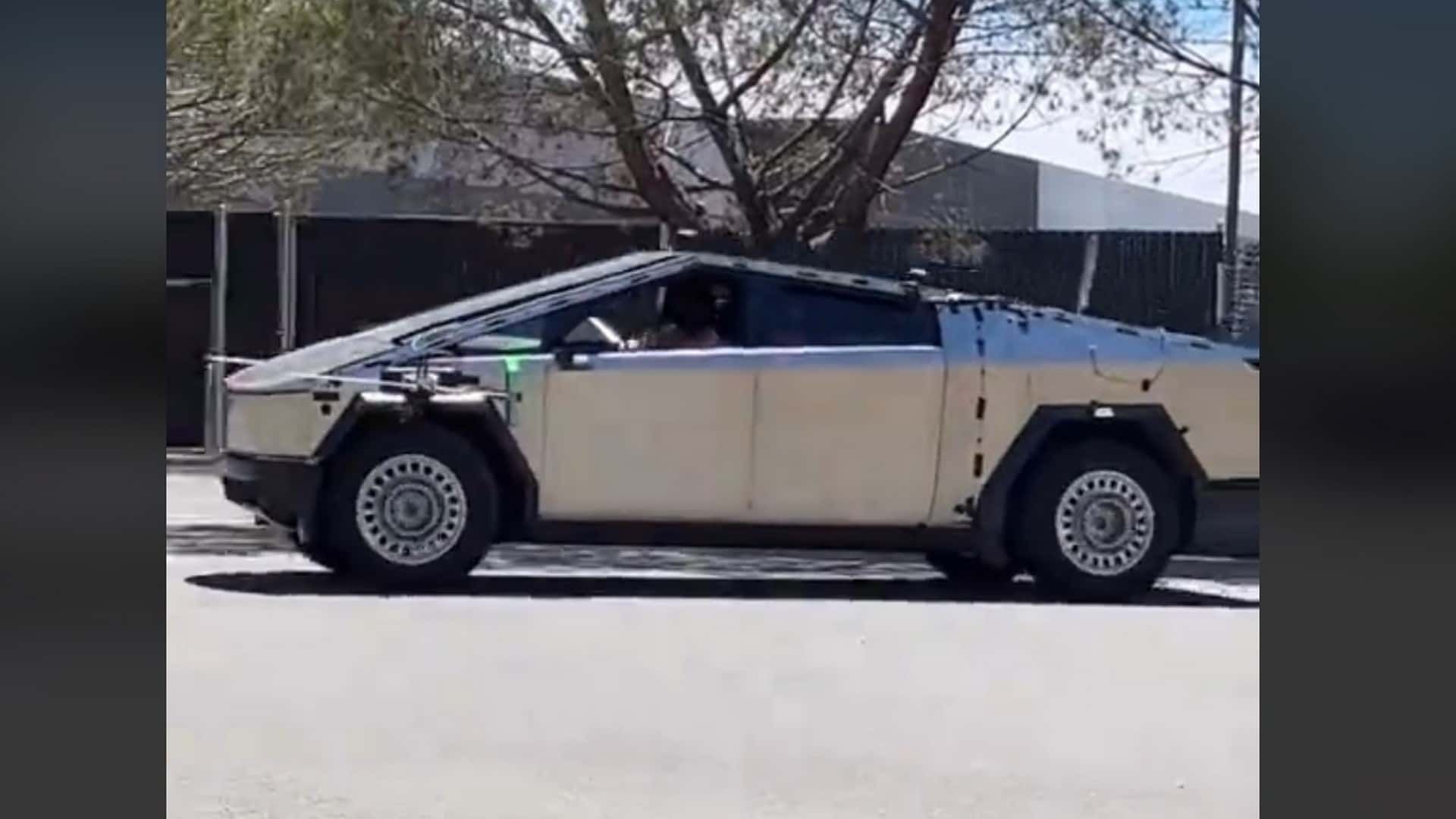 Tesla Cybertruck Spotted With Calibration Equipment In 9618