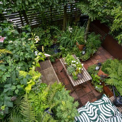 This tiny garden uses genius space-saving ideas to give the illusion of a vast green garden