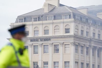 Demolition works continue on part of ‘dangerously unstable’ fire-hit hotel