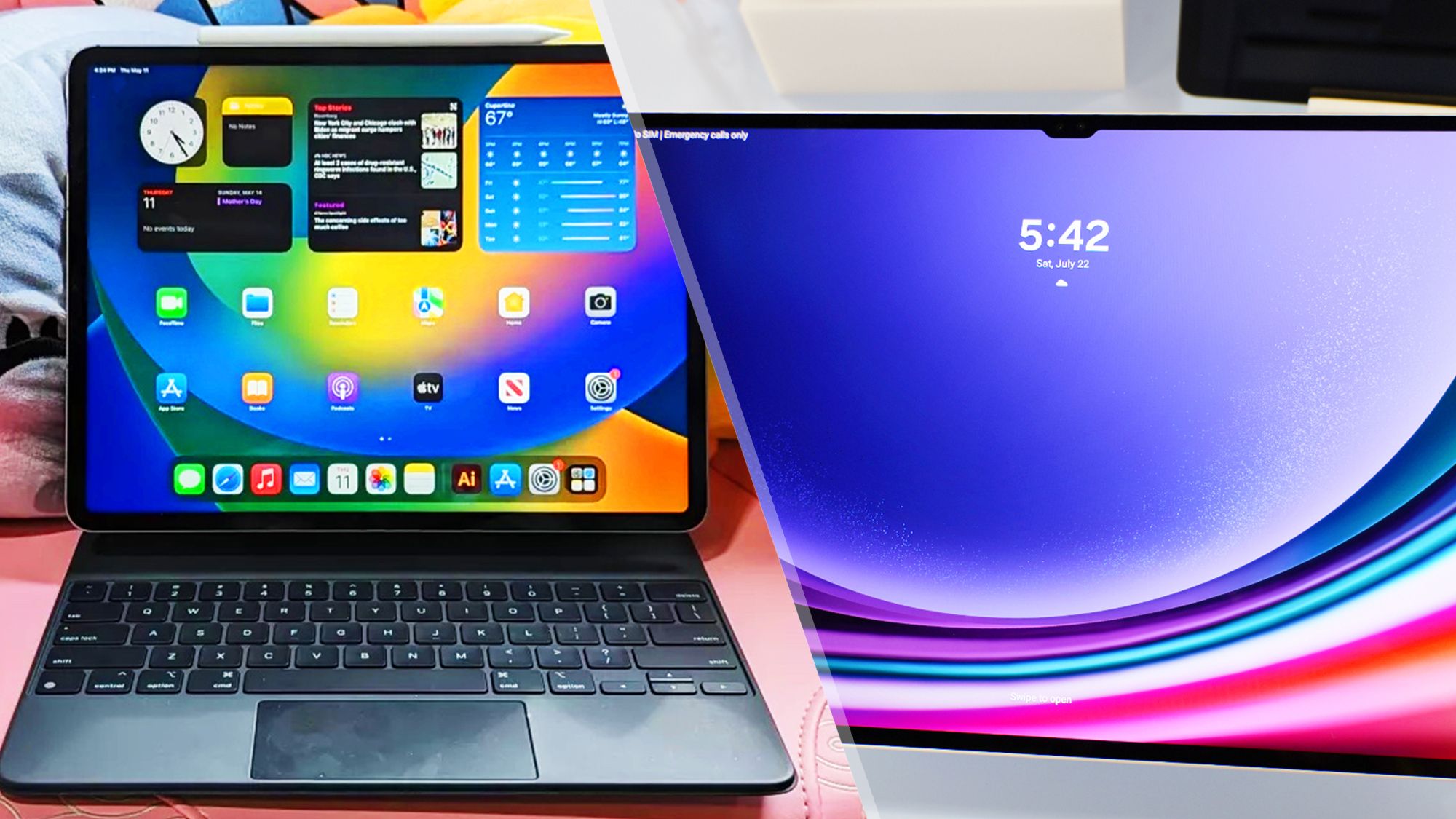 Samsung Galaxy Tab S9 Ultra vs. Apple iPad Pro 12.9…