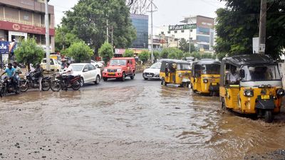 Incessant rains pound Nellore, motorists rue riding on waterlogged roads