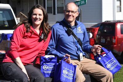 Lexington officials distribute emergency radios to residents in 1,100-plus mobile homes