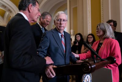 Mitch McConnell leaves press conference abruptly after appearing unable to speak